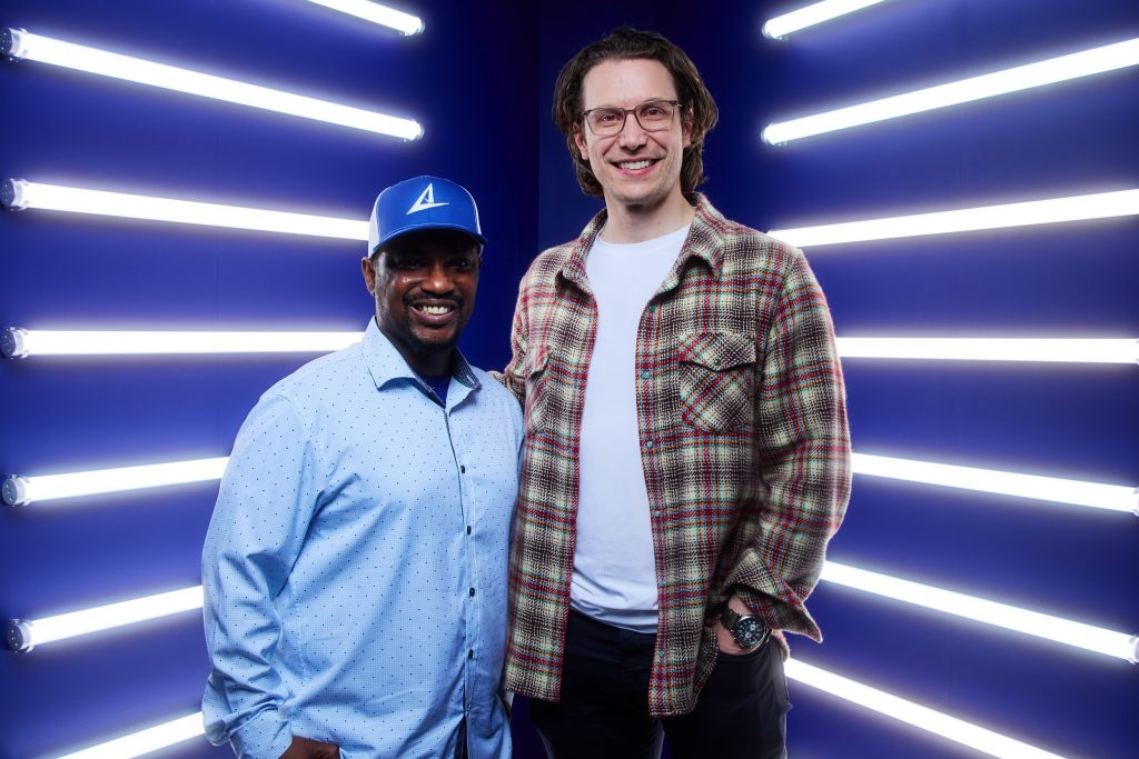 Jon-Claude Simms and Wade Rosen at the iicon 2026 photo booth