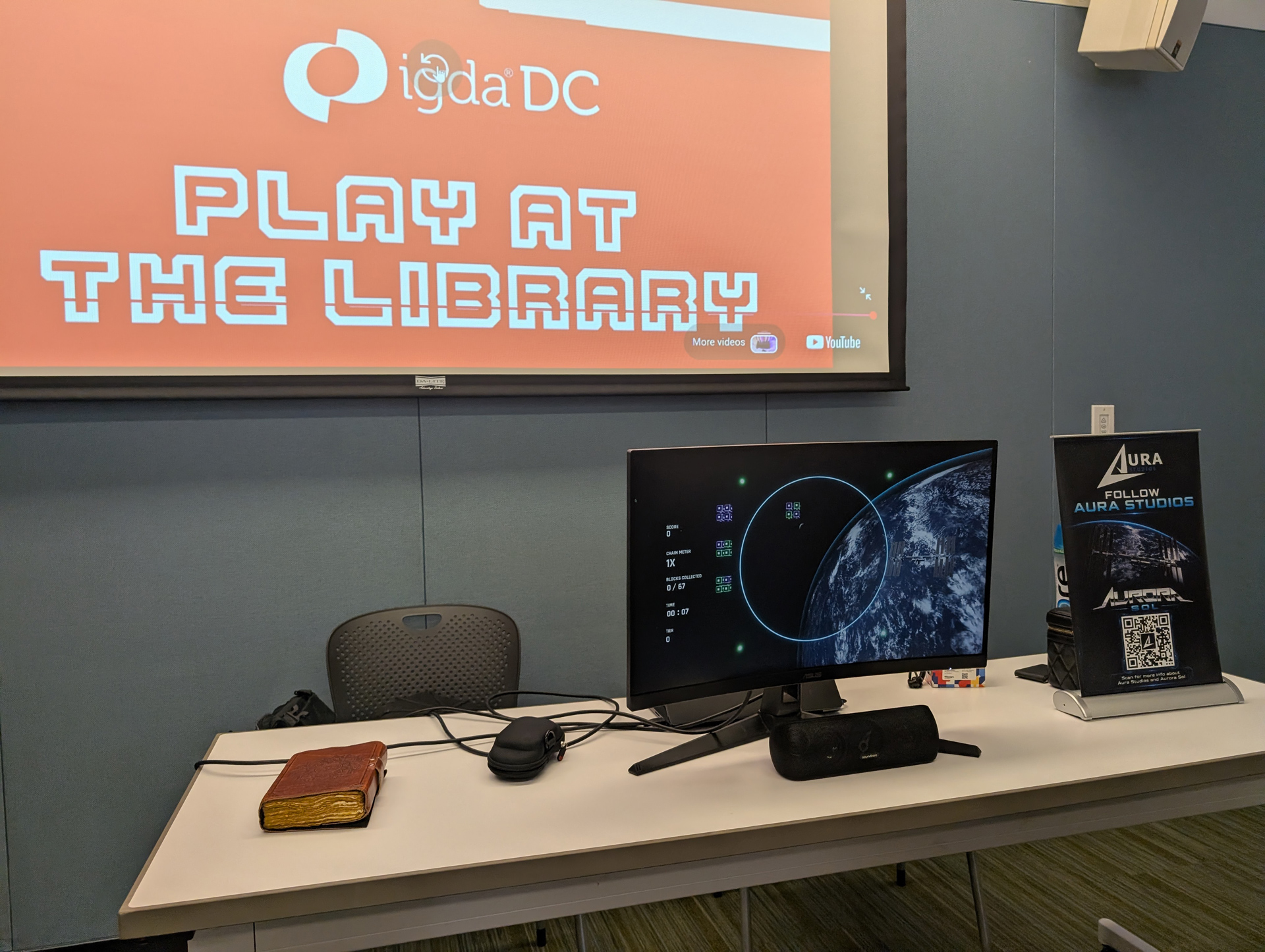 Aurora Sol shown at the Play At the Library event
